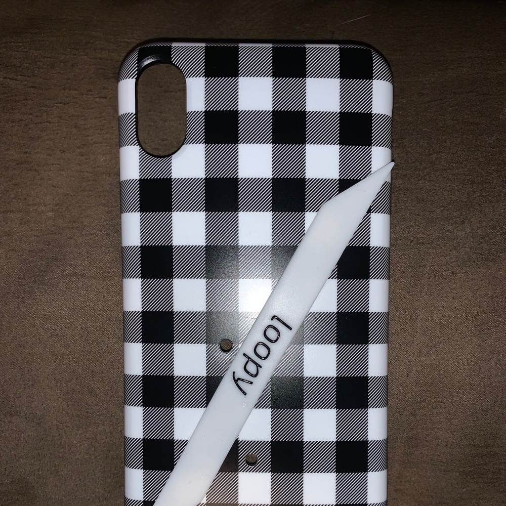 Loopy case iPhone X Max checkered
